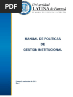 Manual de Politicas de Gestion Institucional