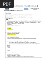 Examen Final de Finanzas Industriales