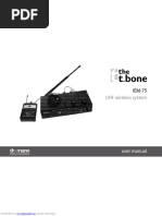 The T.bone IEM-75 UHF Wireless System - User Manual