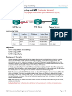 8.1.2.6 Lab - Configuring Syslog and NTP - ILM PDF