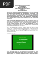 Numerical Methods and Programming P. B. Sunil Kumar Department of Physics Indian Institute of Technology, Madras Lecture - 1 Programming - Basics