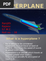 Hyperplane: Ranjith Rajeev S7 M.E. Roll No.: 38