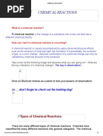 Chemical Reactions: What Is A Chemical Reaction?