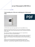 How To Connect An Ultrasound To DICOM or PACS