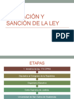 Formacion y Sancion de La Ley