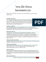 Tipos de Virus Informáticos