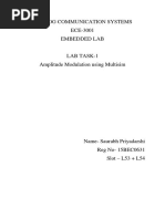 Amplitude Modulation Using Multisim