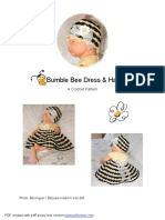 Bumble Bee Dress & Hat: A Crochet Pattern