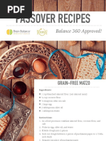 Brain Balance: Balance 360 Nutrition Program Passover Recipes