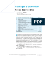 Moulages Des Alliages D'aluminium Généralités - Moules Destruc