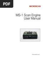 MS-1 Scan Engine User Manual: P/N 84-000001 Rev A