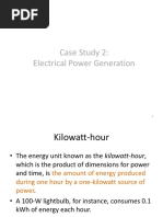 Case Study 2: Electrical Power Generation