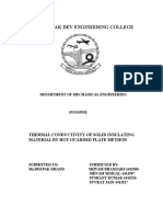 Measurement of Thermal Conductivity