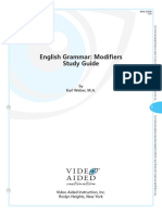 English Grammar: Modifiers Study Guide: by Karl Weber, M.A