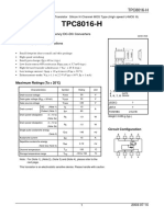 TPC8016-H: High Speed and High Efficiency DC-DC Converters Notebook PC Applications Portable Equipment Applications