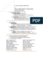 Ch. 5 Notes: Types of Compounds: A. Chemical Formula