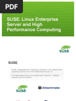 Suse Linux Enterprise Server and High Performance Computing