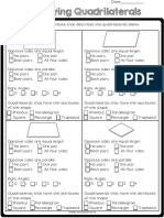 Classifying Quadrilaterals Cheat Sheet