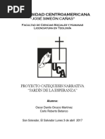 Jardin de La Esperanzar - Proyecto de Catequesis Narrativa