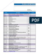 Formatos de Metrados