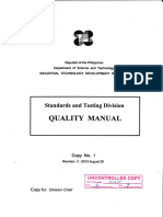 Standards and Testing Division Quality Manual