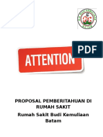 Contoh Banner Sesuai Template - PROPOSAL Pemberitahuan Di Rumah Sakit