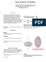 Informe de Inercia de Un Disco