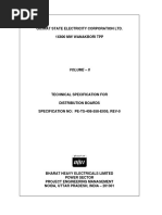 Technical Specs Distribution Boards