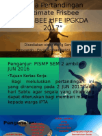 Pembentangan Kertas Kerja Pertandingan Ultimate Frisbee