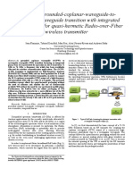 71-76 GHZ Grounded-coplanar-waveguide-To-rectangular-waveguide Transition With Integrated Planar Bias Tee For Quasi-Hermetic Radio-Over Fiber Wireless Transmitter