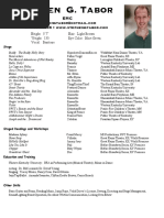 Stephen G Tabor Resume