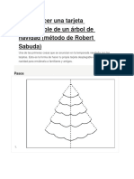 Cómo Hacer Una Tarjeta Desplegable de Un Árbol de Navidad