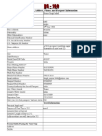 Usa DS-160 Visa Form