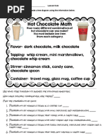 5 4b Hot Chocolate Math