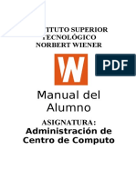 Administracion de Centro de Computo