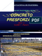 CONCRETO PRESFORZADO - CLASE 1 - Parte A PDF