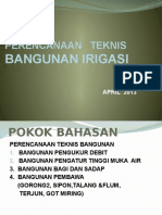 Perencanaan Teknis Bangunan Irigasi