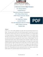 Consumers' Behaviour Towards Online Purchases: Volume II, Issue IX, January 2015 - ISSN 2321-7065