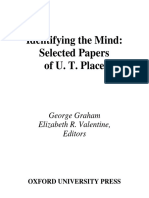 U. T. Place, George Graham, Elizabeth R. Valentine Identifying The Mind Selected Papers of U. T. Place Philosophy of Mind Series 2004