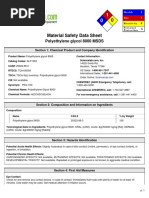 MSDS Polyethylene Glycol 8000