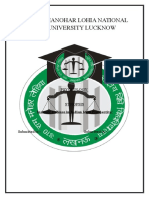 Dr. Ram Manohar Lohia National Law University Lucknow: Psychology