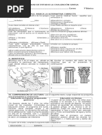 Actividad de Estudio La Civilización Griega 7basico