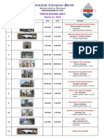 Visita Iglesia 2017 Itinerary2