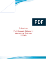 E-Brochure Post Graduate Diploma in International Business (Pgdib)