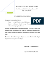 Surat Keterangan Kerja Gio