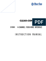 Clear-Com IF4W4 Manual PDF