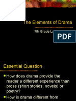 The Elements of Drama: 7th Grade Language Arts