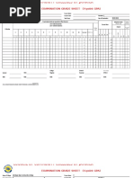 Gradesheet Template Semester 1 2015 - 2016