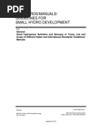 Standards Manuals Guidelines For Small Hydro Development PDF