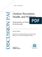 Outdoor Recreation, Health, and Wellness